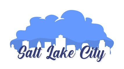 Sticker - salt lake city utah united states 