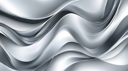 Wall Mural - Gray and silver abstract vector background with sleek metallic tones and smooth gradient transitions, perfect for modern graphic design, digital presentations, website banners, and minimalist artwork