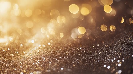 Wall Mural - vintage glitter lights abstract background with silver, gold, and white tones, featuring de-focused 