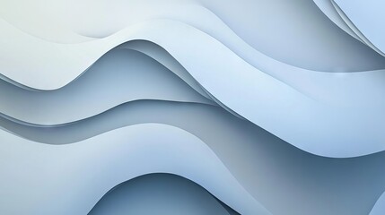 Wall Mural - abstract smooth light gray geometry paper with futuristic minimalist design - subtle vector backgrou