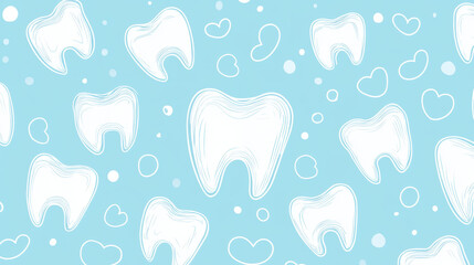 Sticker - Tooth Pattern Blue.