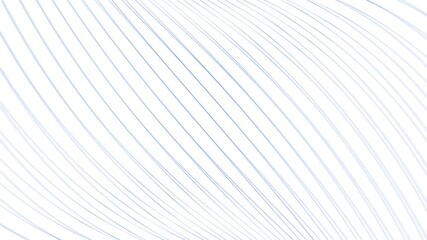 Wall Mural - abstract blue lines pattern loop motion on white background.
