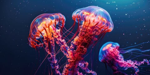 Poster - Beautiful Jellyfish Pair