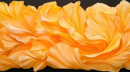   A close-up of a sunflower on a dark background with a blurred image in the center of the image