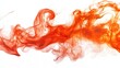 © Theeranan - Dynamic fire flames in vibrant red and orange hues, dancing against a stark white background for a striking visual.