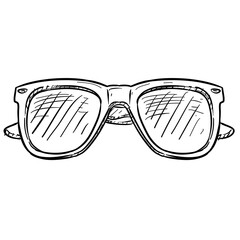 Poster - sunglasses handdrawn illustration