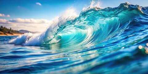 Soft blue wave of the sea in summer close up, refreshing, natural, coast, wave, seaside, vacation, tranquility, serene, relaxation, nature,sea, blue, summer, calm, peaceful, horizon