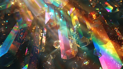 Canvas Print - Multicolored light effects for enhancing party photos.