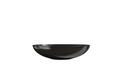 Wall Mural - black modern sink on transparent background