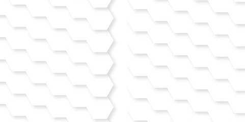 Abstract with hexagonal with hexagon polygonal pattern background vector. seamless bright white grid pattern honeycomb background.	