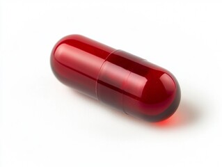 Red supplement capsule