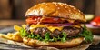 © AkuAku - Classic cheeseburger with a succulent patty gooey cheese and crisp toppings on a fluffy bun perfect for a speedy and delectable meal