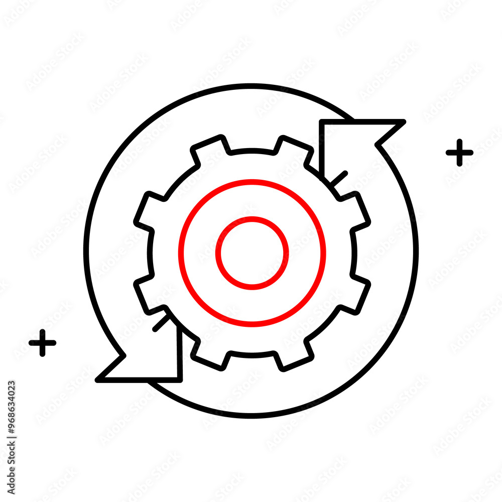 Technical Reconstruction and Reverse Engineering Icon, technology ...