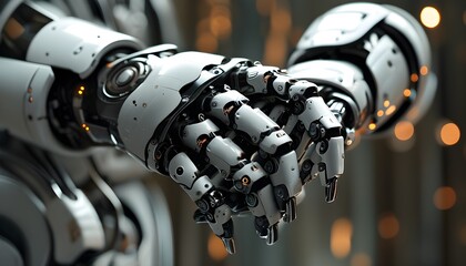 Poster - Connection of robotic hands in a display of unity and technology