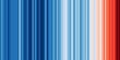 © OceanProd - Warming stripes background data visualization graphics series coloured chronologically ordered to visually portray long-term temperature trends