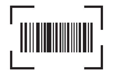 business inventory barcode / bar code line art icon for apps and websites