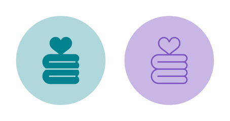 Sticker - Love blanket Vector Icon