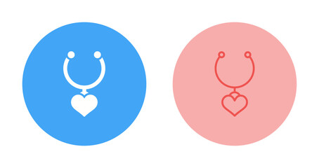 Sticker - Heart Shaped Locket Vector Icon