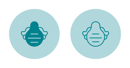 Canvas Print - Dust mask Vector Icon