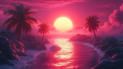 Poster - Sunset Paradise