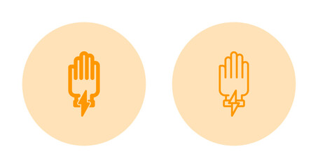 Sticker - Insulated Gloves Vector Icon