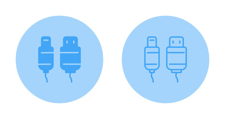 Canvas Print - Usb Cable Vector Icon