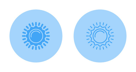 Sticker - Sun Vector Icon