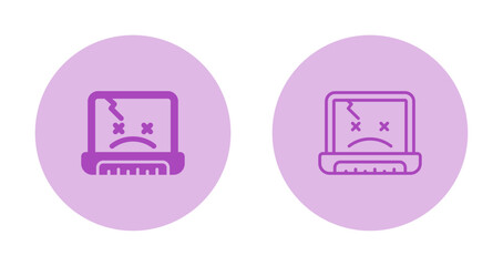 Sticker - Laptop Vector Icon