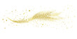© LOVE VECTOR - Gold glittering stars dust trail, golden particles with stardust, festive luxury shine, gold glistering explosion, magic lights composition, shimmering starry sparkle, luxurious golden glow, elegant