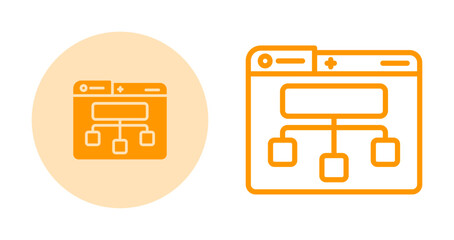 Sticker - Site Map Vector Icon