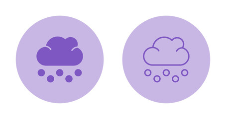 Canvas Print - Cloud Vector Icon