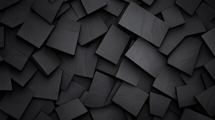 Wall Mural - Abstract Black Geometric Pattern Background