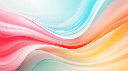 Wall Mural - Abstract Colorful Wavy Background