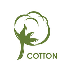 Wall Mural - Cotton Logo Template vector design