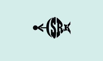 SRK initial logo design 