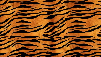 Wall Mural - tiger skin motif texture background