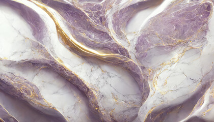 Wall Mural - Abstract purple and gold marble background	