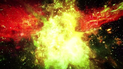 Poster - glowing galaxy nebula space background