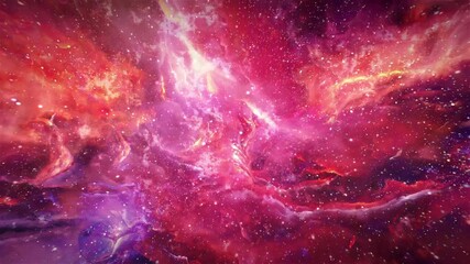 Poster - glowing galaxy nebula space background