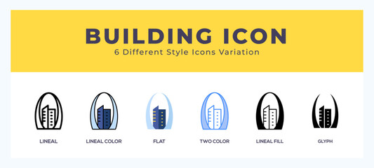 Sticker - Building pack of icons. vector illustration.