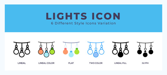 Canvas Print - Lights symbol. logo. icon vector illustration.