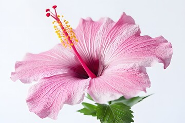 Poster - Pink Hibiscus Flower Close Up