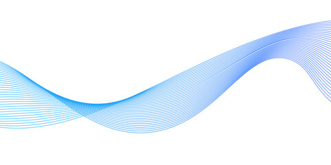 Wall Mural - Blue wave lines on white background.Abstract business wave curve lines background.blending line background. colorful wave lines. blue lines background.blue wave lines on white background,