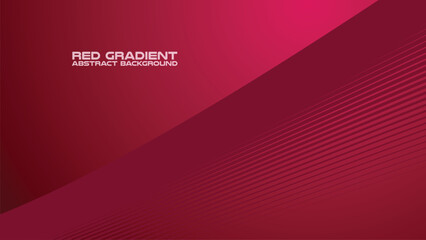 Red gradient with curve line abstract background for backdrop or presentation