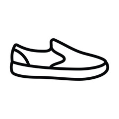 Wall Mural - Casual shoes icon line vector design in trendy style