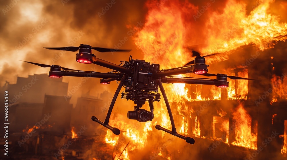 AI-enhanced autonomous firefighting drones: Drones quickly ...