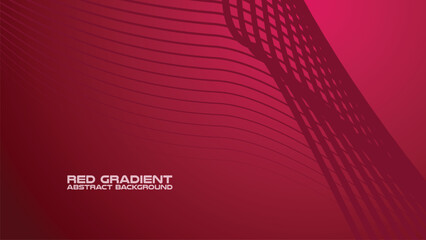 Red gradient with curve line abstract background for backdrop or presentation