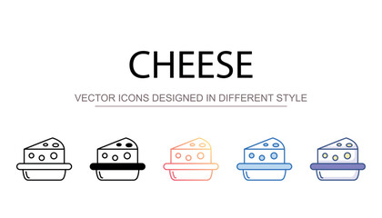 Cheese icon design with white background stock illustration