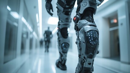 AI-enhanced exoskeletons assisting in physical rehabilitation for the injured: Wearable devices using AI to help people regain mobility by adapting to their physical progress.