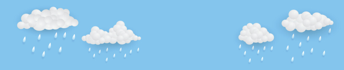 Wall Mural - heavy rain in dark sky, rainy season, clouds and storm, weather nature background, flood natural dis